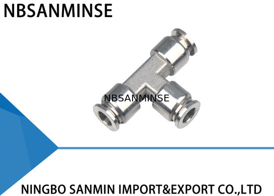 Ống khí nén SSE Tee Khớp nối nhanh bằng khí nén Lắp axit tuyệt vời