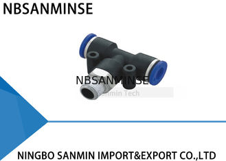 PT Nhựa Nam Chi nhánh Tee Lắp khí nén Đẩy vào Phụ kiện máy Kết nối Sanmin