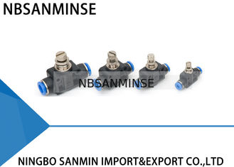 PA Phụ kiện khí nén Các thành phần thủ công Liên minh nhựa Thống đốc thẳng Van tiết lưu Đẩy nhanh Phụ kiện ống