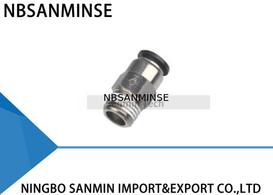 SPC Khí nén Đẩy vào phụ kiện van dừng Air Straight Union Tự kết nối Sanmin