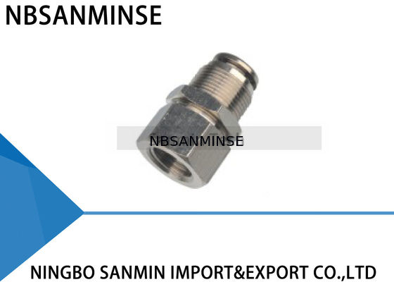 PMFT Tất cả Kim loại Đồng thau Phù hợp với Chủ đề Nữ Một chạm khí nén Phụ kiện Kết nối vách ngăn