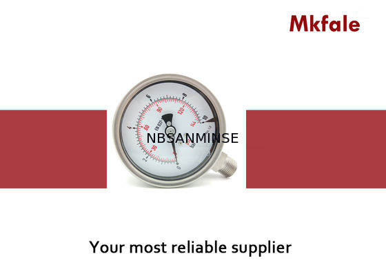 Máy đo áp suất bằng thép không gỉ hàn Laser, SMSS - Máy đo áp suất nhỏ phía dưới 4 inch 4 inch