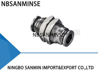 Thép không gỉ chống ăn mòn cấp thực phẩm Kết nối nhanh chóng Phụ kiện ống khí Phụ kiện vách ngăn Liên minh