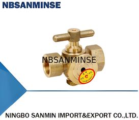 Máy đo áp lực đồng điện van điện ba chiều cắm