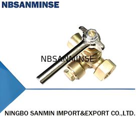 Ventil ba chiều đồng linh hoạt cho đường ống 1/2 inch và ứng dụng áp suất danh nghĩa 2,5Mpa