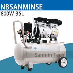 Máy nén khí mini 800W - 35L Oilless Thiết kế câm áp suất cao bằng gỗ Ứng dụng nhà làm việc AC220V Chất lượng cao Sanmi