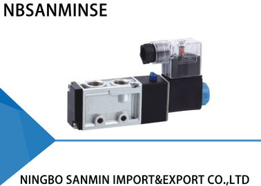 ST Five Port G1 / 4 " Thread Pipe Solenoid Valve , Pneumatic Directional Control Valve