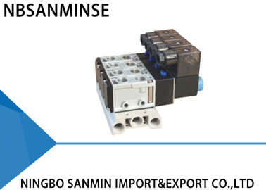 ST Five Port G1 / 4 " Thread Pipe Solenoid Valve , Pneumatic Directional Control Valve