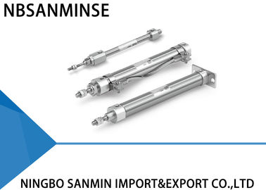 Double Acting Single Rod Pneumatic Air Cylinder Bore Size 6 / 10 / 16 1MPa