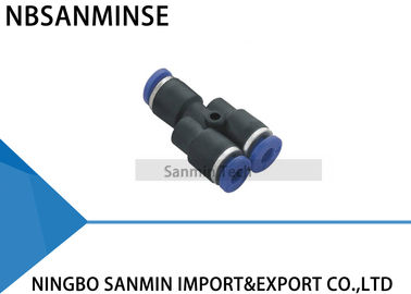 PY Air Compressor Pneumatic Union Y Fitting Quick Connecting PU Tube Accessories Push In Fitting Sanmin
