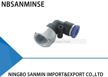 PLF Tube Air Pneumatic Push In Plastic Female Elbow Fitting Tube Thread Sanmin