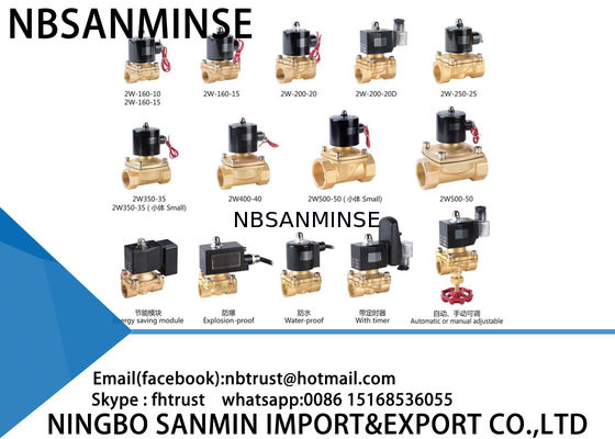Van điện từ dòng 2W Van đồng thau Van nước Van hơi chống cháy nổ Van điện từ