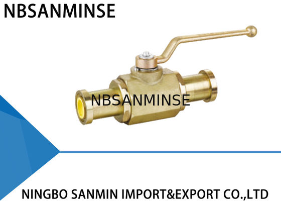 KHB KHM Tắt van bi thủy lực Thép carbon 16mm 20 mm đường kính 25 mm với mặt bích SAE