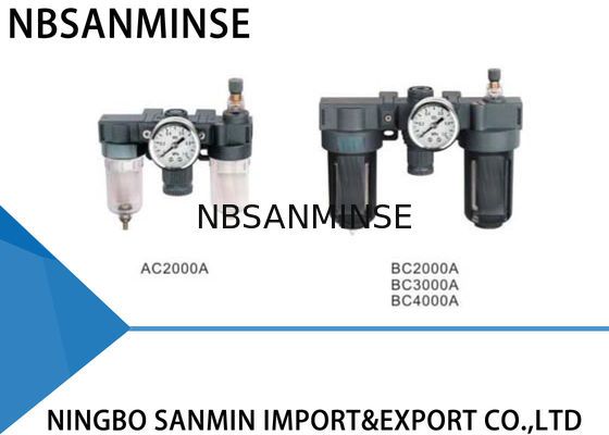 Bộ điều chỉnh bộ lọc SMC chuyên nghiệp Bộ bôi trơn khí nén Đơn vị FRL Dòng AC BC