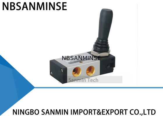 Van điện từ khí nén 4H Series Hai vị trí / Ba vị trí Kéo tay năm chiều