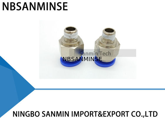 PC Tube Khí nén đẩy trong khí nén Nam nối thẳng bằng nhựa Sanmin