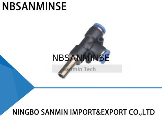 Chi nhánh đầu nối ống khí nén PDJ Chạy Tee Push In One Touch Air Phụ kiện nhanh chất lượng cao Sanmin