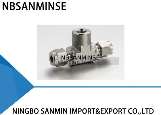 Thép không gỉ 316L Ống khí nén Phụ kiện không khí FBT Nữ Chi nhánh Tee