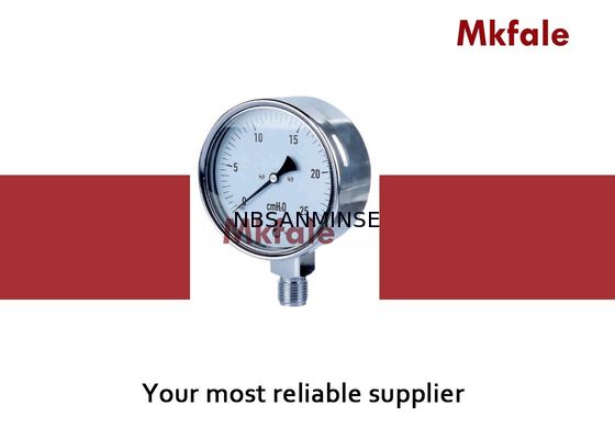 Đồng hồ đo áp suất chất lỏng thủy lực Máy đo áp suất thép không gỉ SMCBS trên đường không ăn mòn