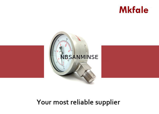 Máy đo áp suất bằng thép không gỉ hàn Laser, SMSS - Máy đo áp suất nhỏ phía dưới 4 inch 4 inch