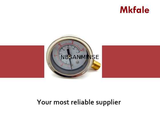 Cửa sổ nhựa Máy đo áp suất chất lỏng 50mm cho hệ thống khí nén / thủy lực