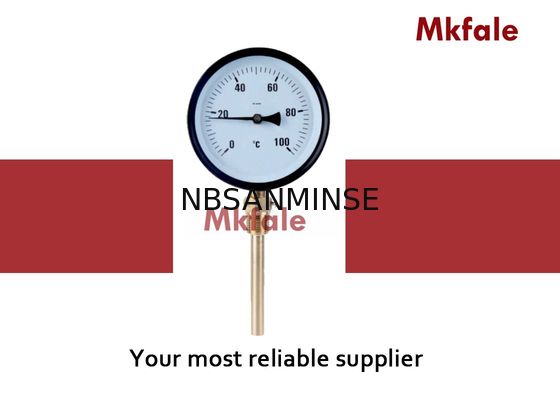 Trường hợp thép đen Máy đo áp suất chất lỏng SMNB Quá trình đo nhiệt độ lưỡng kim