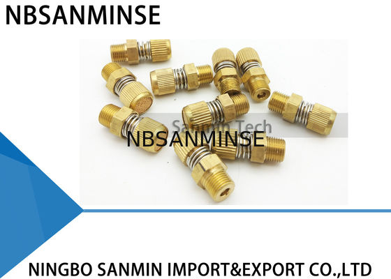 Phụ kiện khí nén NBSANMINSE SD Loại thời gian Khí nén Muffler Brass Im lặng Khí thải thiêu kết