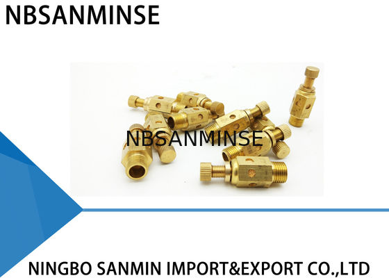 NBSANMINSE C Loại khí nén Phụ kiện khí nén Muffler Van tiết lưu khí nén Brass Silencer
