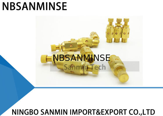 NBSANMINSE C Loại khí nén Phụ kiện khí nén Muffler Van tiết lưu khí nén Brass Silencer