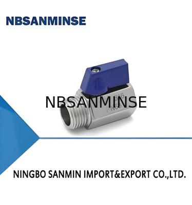 Mini Ball 1/8 inch Pneumatic hoạt động Solenoid Valve M / F