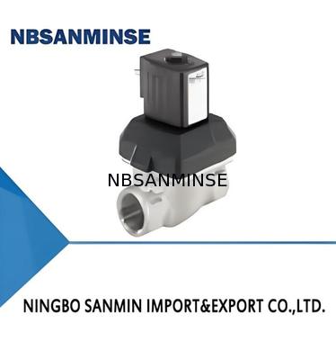 Van màng 2/2 chiều trợ lực với vật liệu thép và van điện từ bằng đồng thau