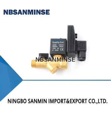 Van xả điện NBSANMINSE G1/2 1.6 Mpa SR-B-15 Đồng thau Van điện từ DC24V AC220V Máy nén khí xả nước