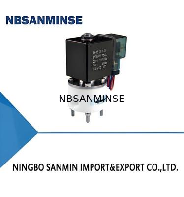 PTFE Solenoid Valve với Max + 60 °C Nhiệt độ xung quanh 5 °C  150 °C Nhiệt độ trung bình và M8 × 1 G1/8 M6 1/4 UNF-28 Linkage