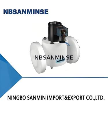 Polytetrafluoro Electromagnetic Valve PTFE Solenoid Valve với Max. +120°C Kháng nhiệt độ 0,01 ∼ 0,6 MPa Áp suất làm việc và 1.2 MPa Độ bền nén