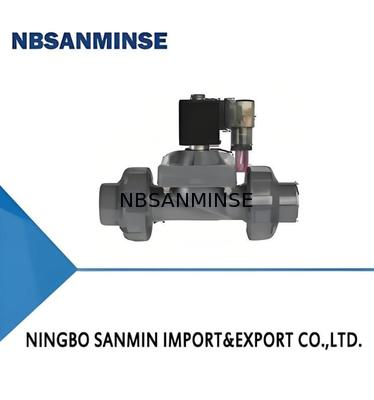 Van điện từ nước PVC với Áp suất làm việc 0～1.0MPa, Độ bền nén 1.2MPa và Nhiệt độ làm việc -5～50℃