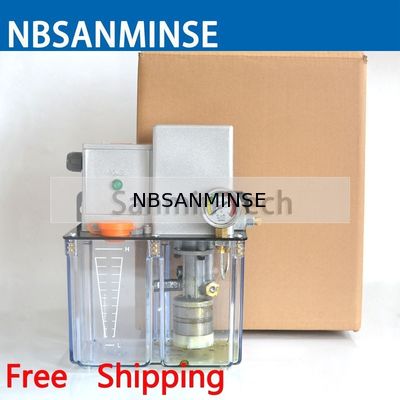 Bơm mỡ bôi trơn NBSANMINSE SDR5-34Z 4 Mpa AC 380 Volt 50 Hz với van tràn cho hệ thống bôi trơn