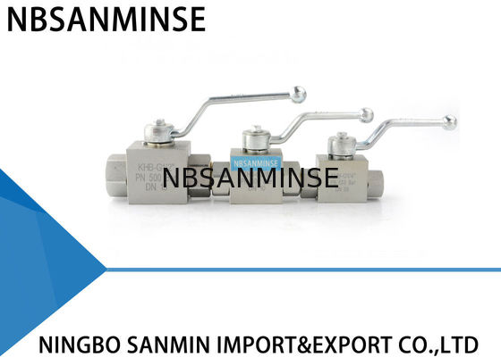 Van bi thủy lực áp suất cao KHB 1/8 1/4 3/8 1/2 Thép Carbon NPT G Hướng dẫn sử dụng Van kỹ sư Công nghiệp Bật van tắt