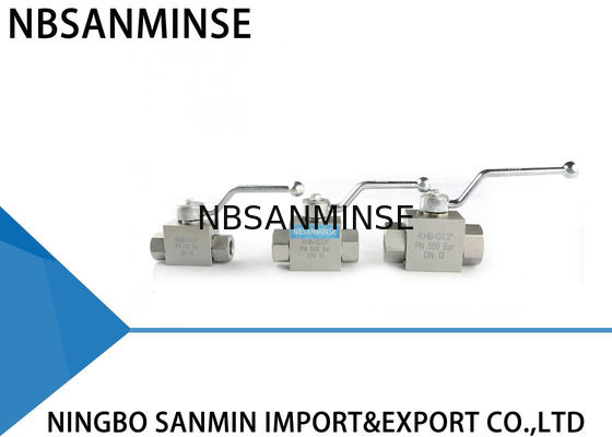 Van bi thủy lực áp suất cao KHB 1/8 1/4 3/8 1/2 Thép Carbon NPT G Hướng dẫn sử dụng Van kỹ sư Công nghiệp Bật van tắt