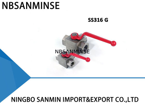 KHB3K SS316 Van bi thủy lực ba chiều Chống ăn mòn Nhiệt độ thường