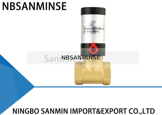 Q22HD Series Van điều khiển khí nén Vật liệu bằng thép không gỉ bằng đồng thau Van piston cấp khí cho không khí nước