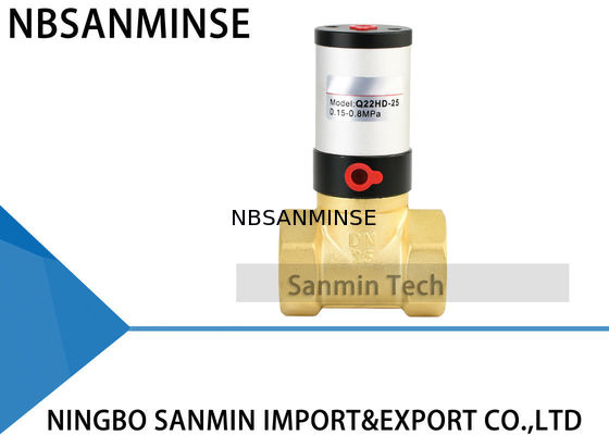 Q22HD Series Van điều khiển khí nén Vật liệu bằng thép không gỉ bằng đồng thau Van piston cấp khí cho không khí nước