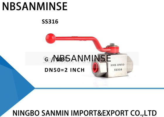 Van bi thủy lực áp suất cao bằng thép không rỉ KHB-G1 / 8 1/4 3/8 1/2 Thiết kế chống ăn mòn SS304 SS316