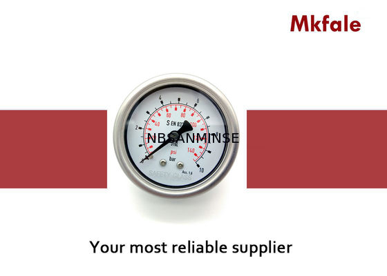 Máy đo áp suất nhiên liệu lỏng 63B / L 2.5 inch Hàn Laser với chứng chỉ CE